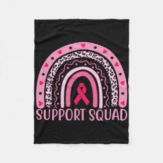 Bröstcancer medvetenhet Squad Warrior Breast Cance Fleecefilt