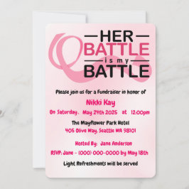 Bröstcancer medvetenhet Team Rosa Ribbon Personali Julkort