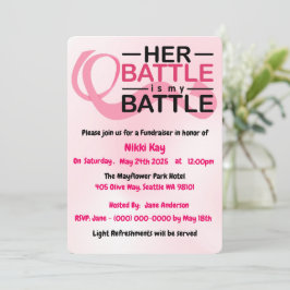 Bröstcancer medvetenhet Team Rosa Ribbon Personali Julkort
