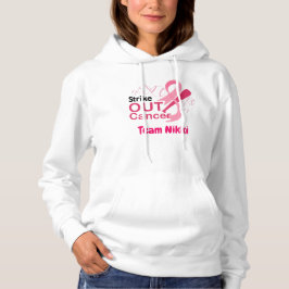 Bröstcancer medvetenhet Team Rosa Ribbon Personali T Shirt