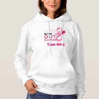 Bröstcancer medvetenhet Team Rosa Ribbon Personali T Shirt