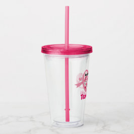 Bröstcancer medvetenhet Team Rosa Ribbon Personali Take Away Mugg