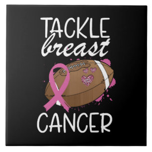 Bröstcancer - medvetenhetsband Tackla Cancer Kakelplatta
