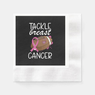 Bröstcancer - medvetenhetsband Tackla Cancer Pappersservett