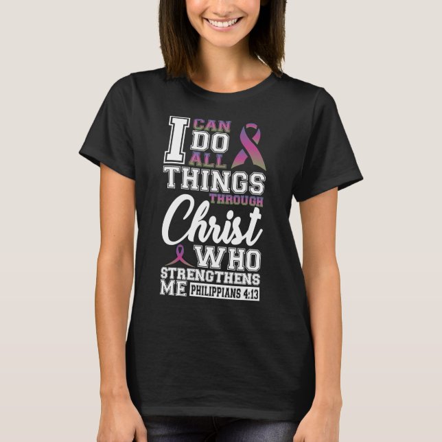 Bröstcancer Metastaserande bröstcancer Jag kan gör T Shirt (Framsida)