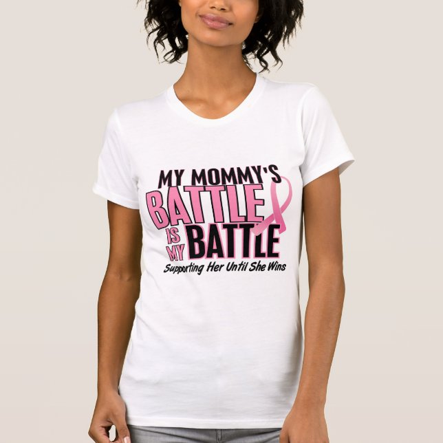 Bröstcancer min STRID FÖR 1 mamma T Shirt (Framsida)