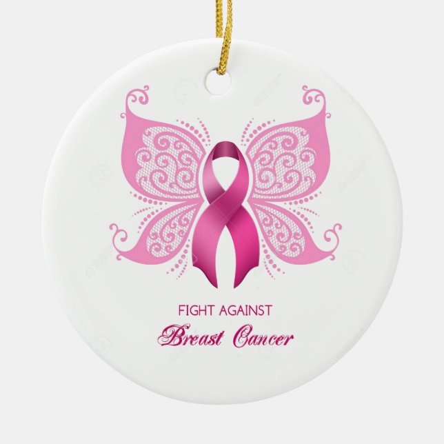 Bröstcancer Ornament (Framsidan)