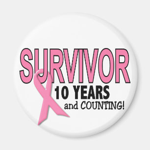 BRÖSTCANCER ÖVERLEVANDE 10 år & räkna Magnet