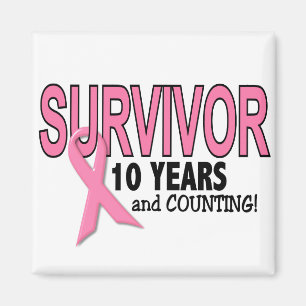 BRÖSTCANCER ÖVERLEVANDE 10 år & räkna Magnet