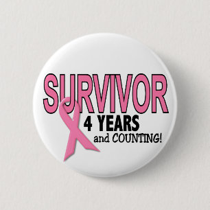 BRÖSTCANCER ÖVERLEVANDE 4 år & räkna Knapp