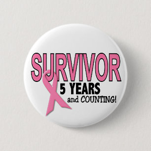BRÖSTCANCER ÖVERLEVANDE 5 år & räkna Knapp