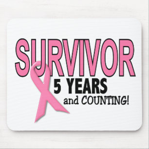 BRÖSTCANCER ÖVERLEVANDE 5 år & räkna Musmatta