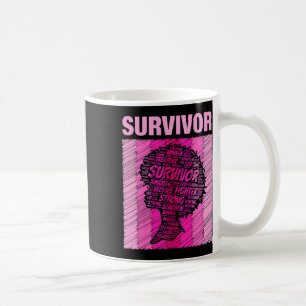 Bröstcancer överlevande afrikansk amerikansk Woman Kaffemugg