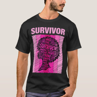 Bröstcancer överlevande afrikansk amerikansk Woman T Shirt