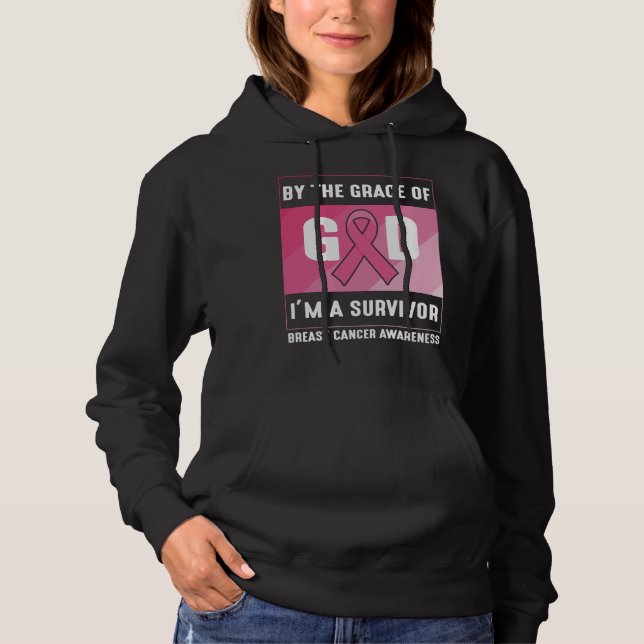 Bröstcancer överlevande av Guds Grace Christian T Shirt (Framsida)