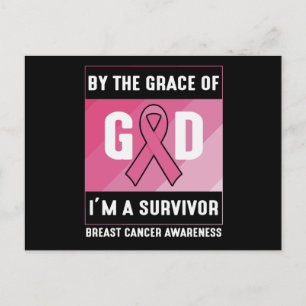 Bröstcancer överlevande av Guds Grace Christian Vykort