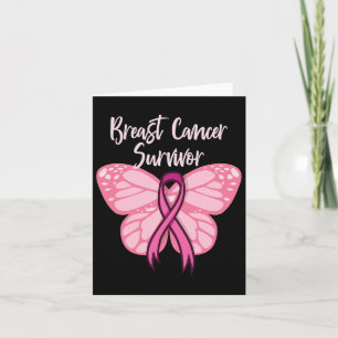 Bröstcancer överlevande Cancer Fighter Warrior Ros Kort