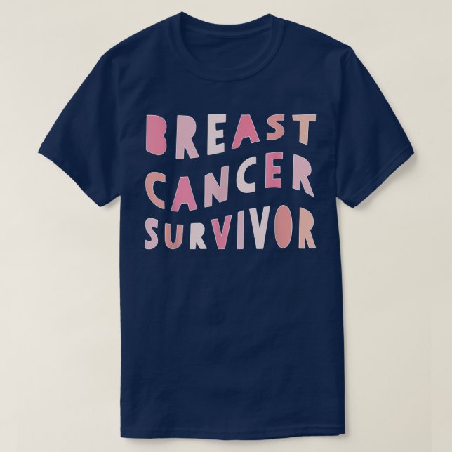 Bröstcancer överlevande Fight Rosa Ribbon Strong W T Shirt (Design framsida)