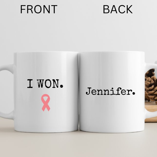 Bröstcancer överlevande Fighter Encouragement Gift Kaffemugg (Skapare uppladdad)