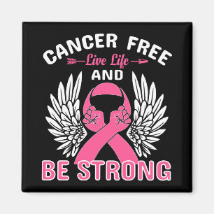 Bröstcancer överlevande Fighter Warrior Rosa Ribbo Magnet
