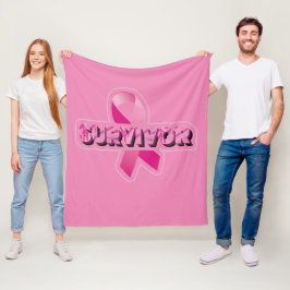 Bröstcancer överlevande fleecefilt