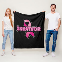Bröstcancer överlevande fleecefilt