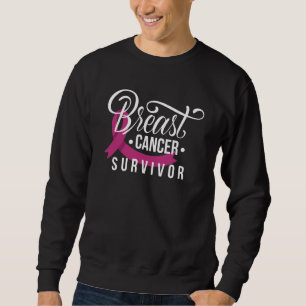 Bröstcancer överlevande lång ärmad tröja