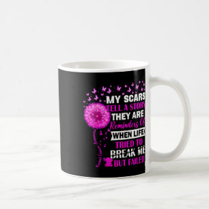 Bröstcancer överlevande My Scar Berätta för story Kaffemugg