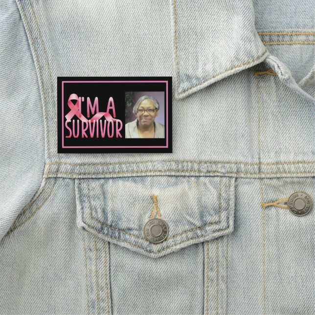 Bröstcancer överlevande namnbricka (På plats)