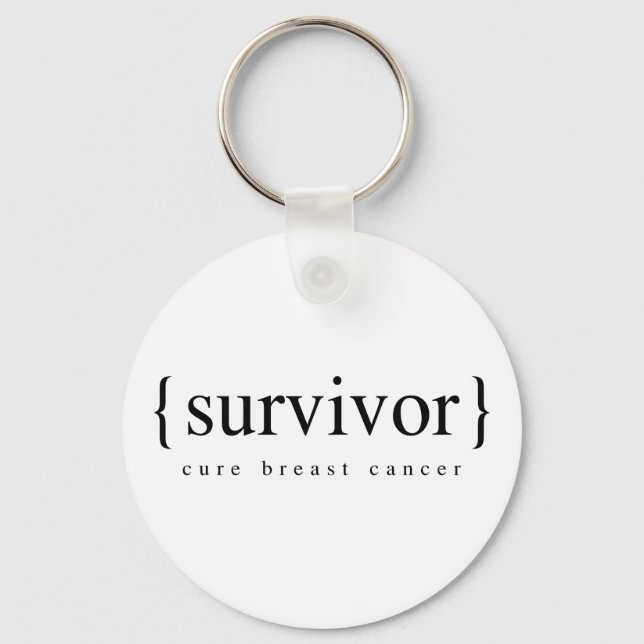 Bröstcancer överlevande nyckelring (Framsida)