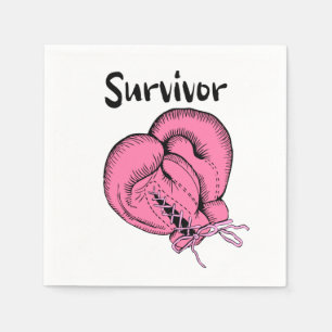 bröstcancer överlevande pappersservett