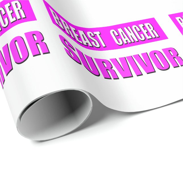 Bröstcancer överlevande presentpapper (Rullad Hörn)