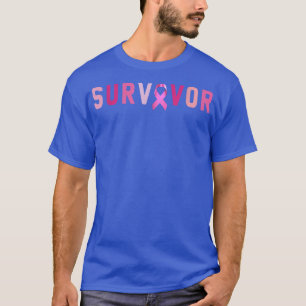 Bröstcancer överlevande Rosa Ribbon Strong Women T Shirt