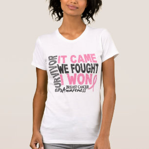 Bröstcancer överlevande som det kom oss, slogs m t-shirt