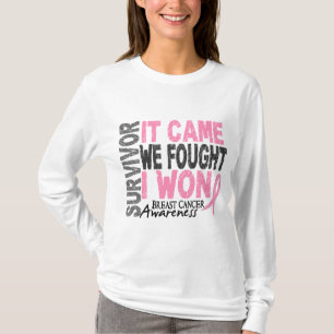 Bröstcancer överlevande som det kom oss, slogs m t-shirt