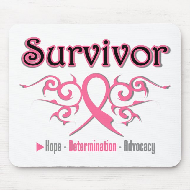 Bröstcancer överlevande-stammen Ribbon Musmatta (Framsidan)