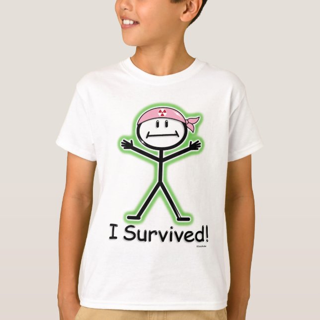 Bröstcancer överlevande-strålning t shirt (Framsida)