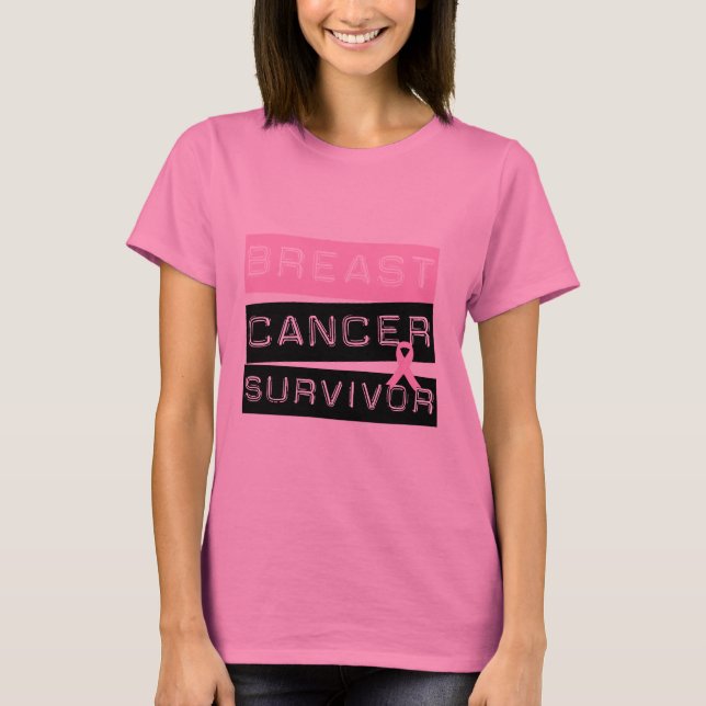 Bröstcancer överlevande t-shirt (Framsida)