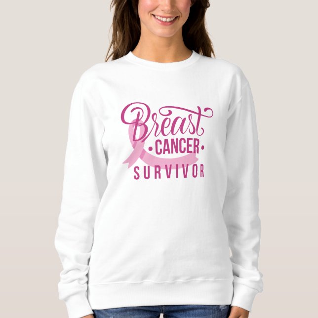 Bröstcancer överlevande t shirt (Framsida)