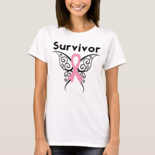 bröstcancer överlevande Tribal Butterfly Tröja