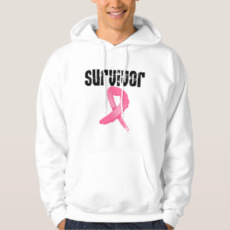 Bröstcancer överlevande tröja med luva
