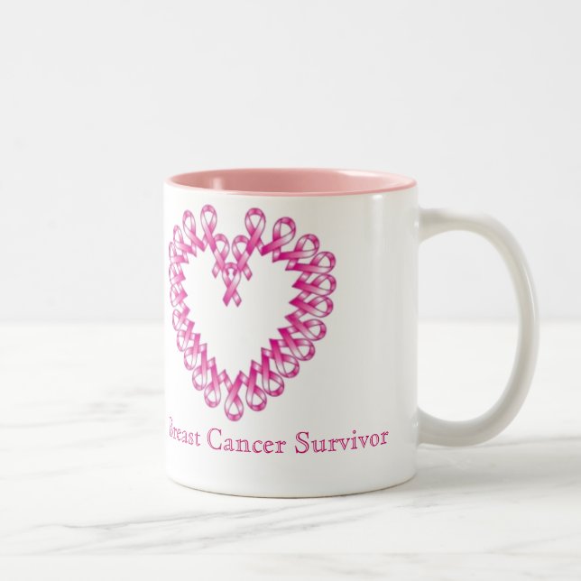 Bröstcancer överlevande Två-Tonad mugg (Höger)