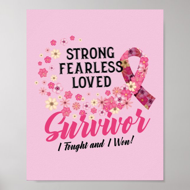Bröstcancer överlevande utan stark fruktlöshet poster (Framsidan)