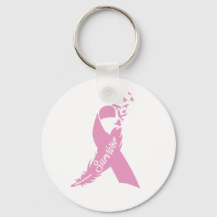 Bröstcancer överlevandebandKeychain gåva Nyckelring