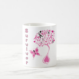 Bröstcancer överlevandekaffemugg kaffemugg