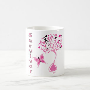 Bröstcancer överlevandekaffemugg kaffemugg