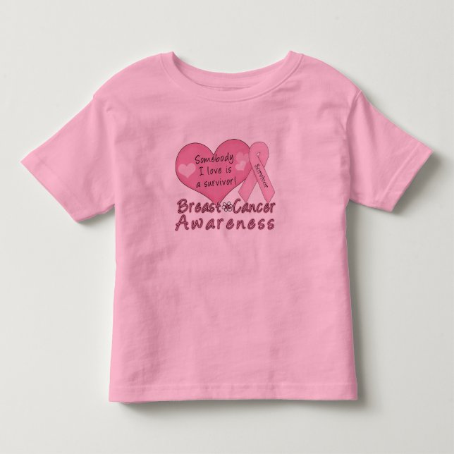 Bröstcancer överlevandesmåbarnlångärmad tee (Framsida)
