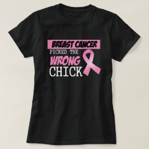Bröstcancer plockade fel diva tee shirt