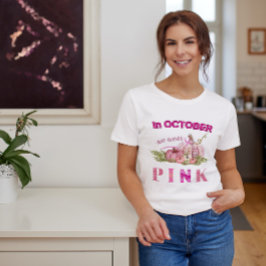 Bröstcancer pumpa medvetandegrad Månad vi bäror Ro T Shirt