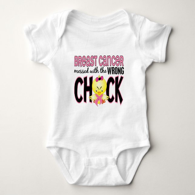 Bröstcancer röra med den fla chicken tee shirt (Framsida)